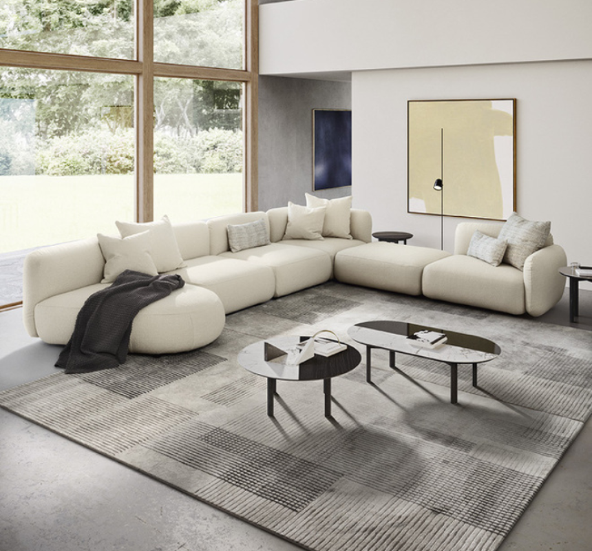 canapé modulable ginza en tissus calligaris